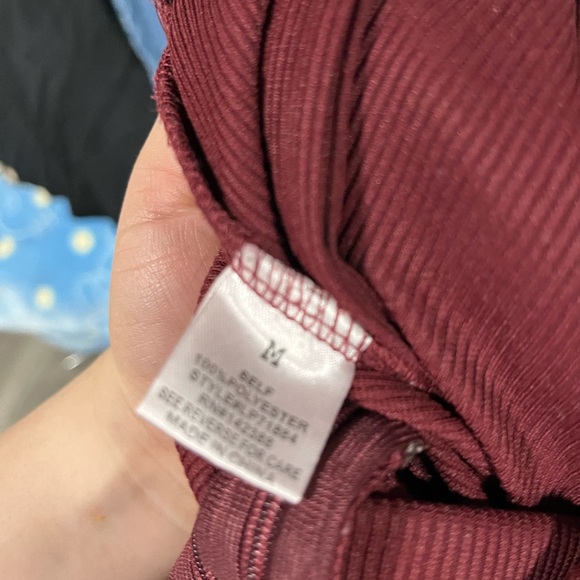 Essue Deep Red Tie-Front Jumpsuit - Picture 5 of 5